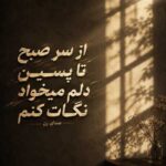 دانلود آهنگ از سر صبح تا پسین دلم میخواد نگات کنم با صدای زن